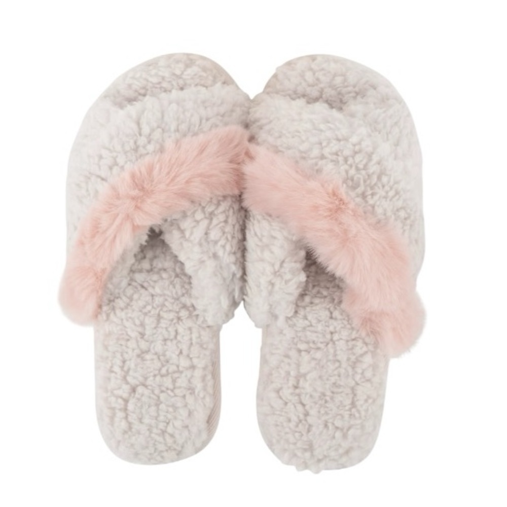 LEMON Night In Berber Slide Slipper Light Pink Size L/XL NEW